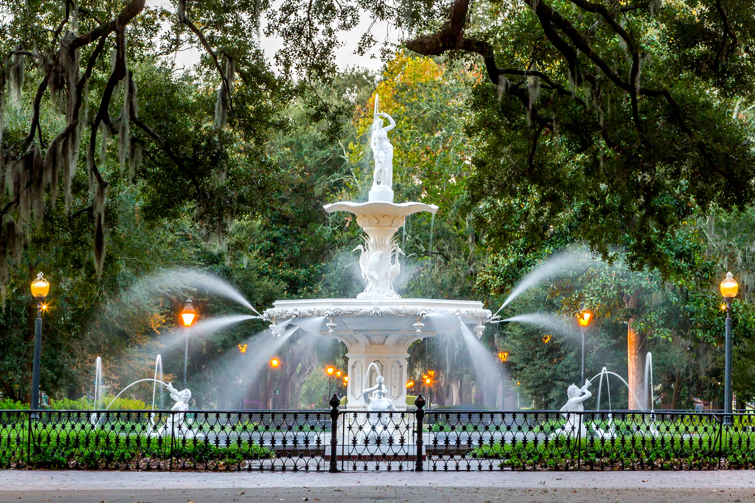 Savannah GA Fountain Forsyth Park